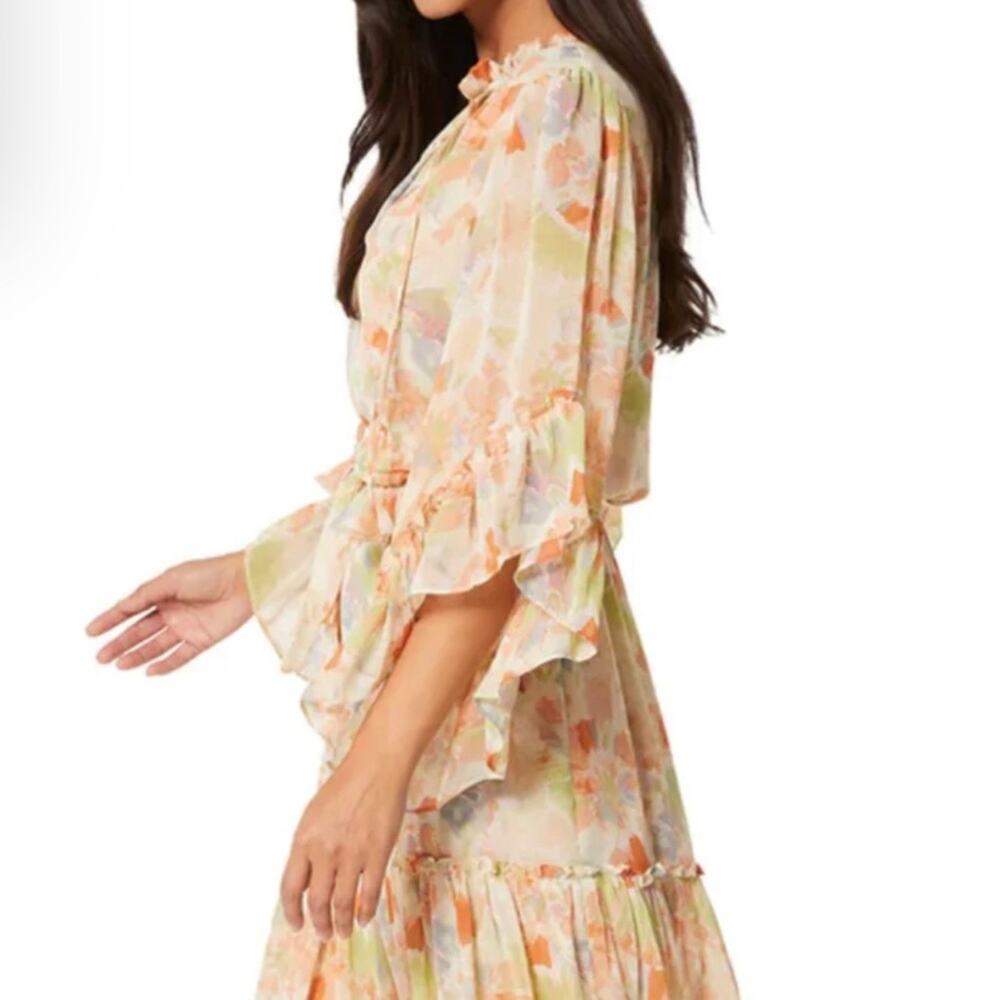Misa LA Marcele Pastel Splash Chiffon Dress XS NWT Fairy Boho Easter Romantic - Picture 2 of 10